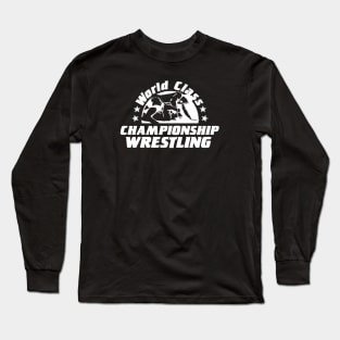 WCCW World Class Championship Wrestling WHITE Long Sleeve T-Shirt